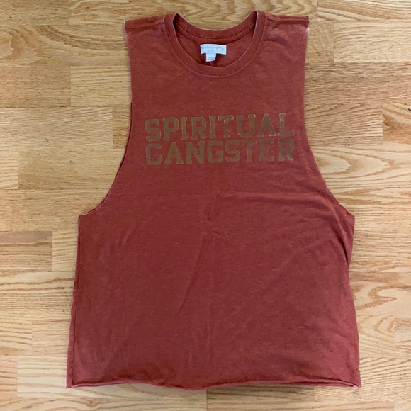 Spiritual Gangster Tops - Spiritual Gangster burnt orange tank
